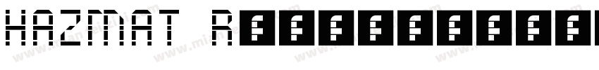 HAZMAT Regular字体转换